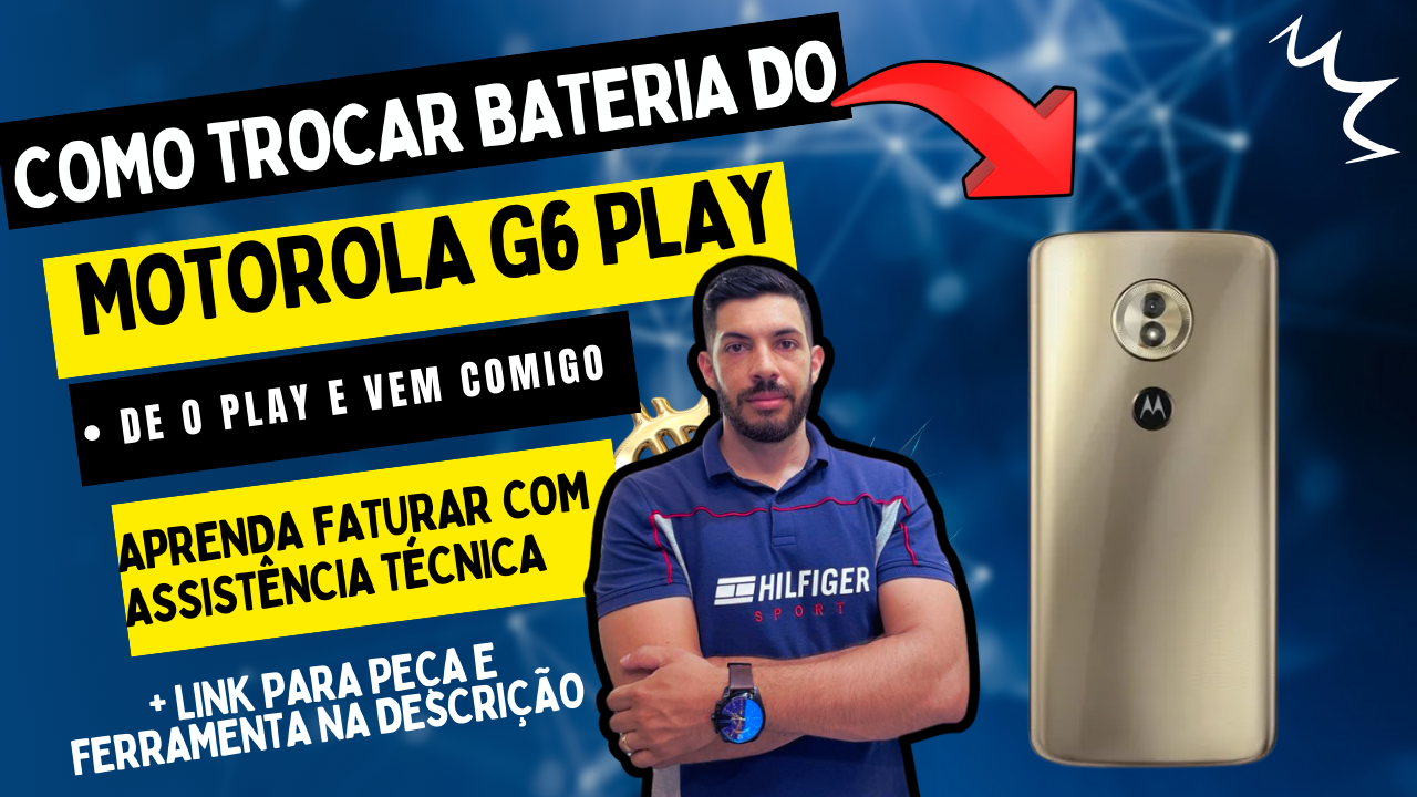 troca da bateria motorola g6 play
