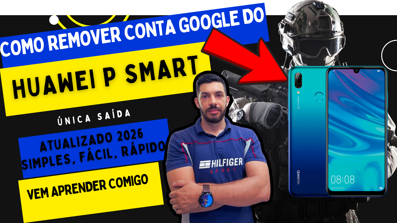remover conta google do Huawei p Smart