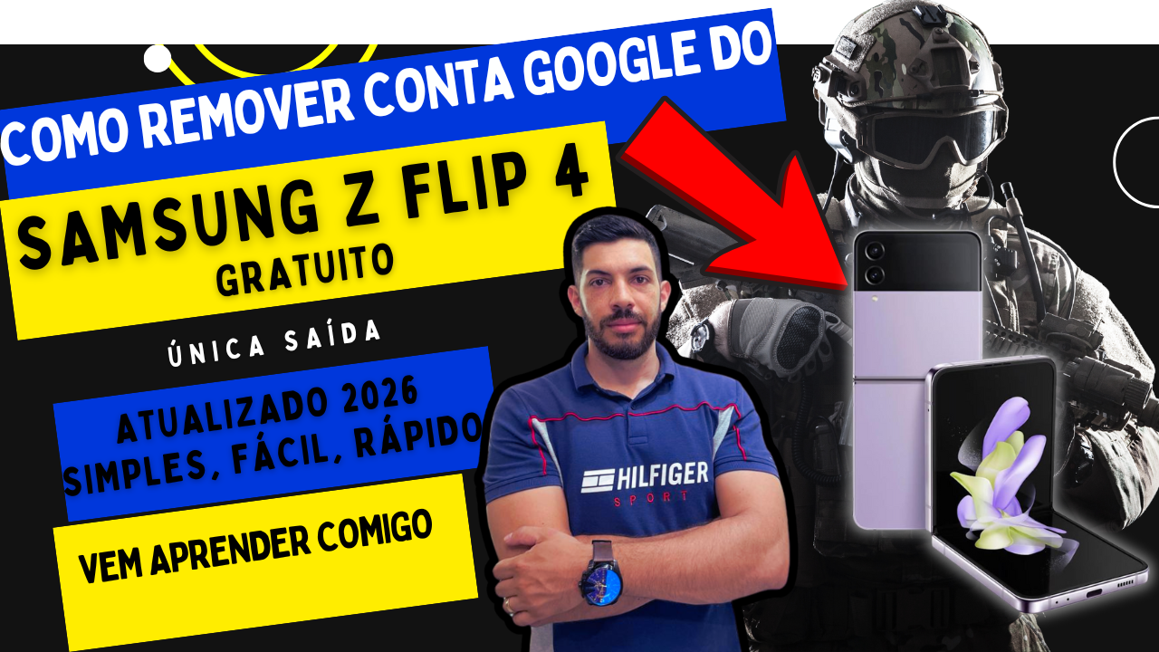 Como Desbloquear Conta Google do Samsung Z Flip 4