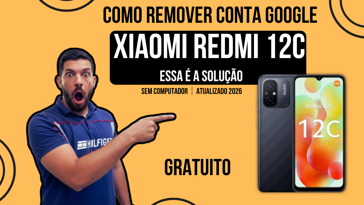 Como Remover a Conta Google do Xiaomi Redmi 12C