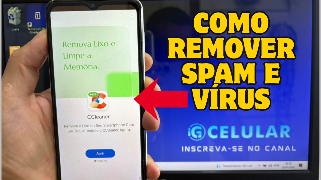 como remover spam e virus de celular