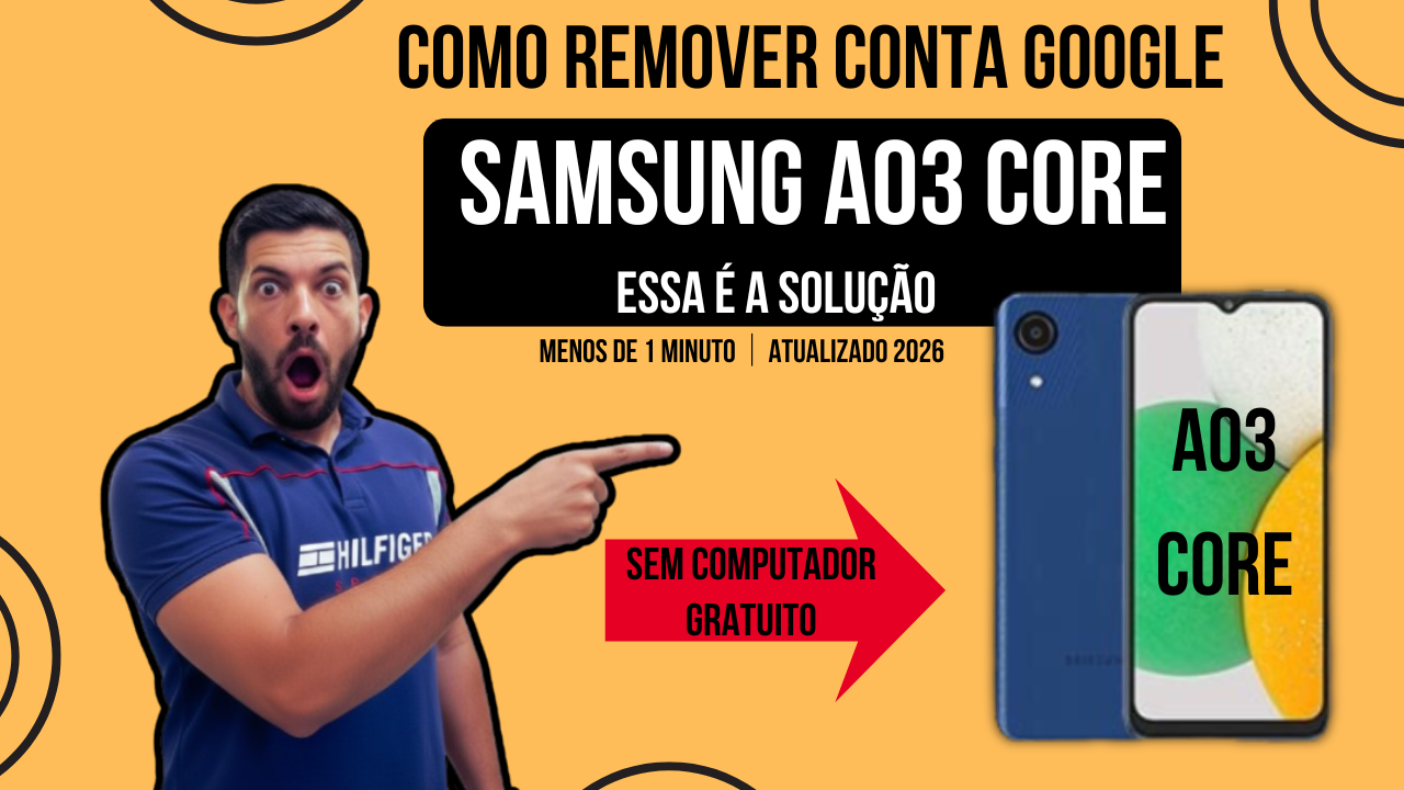 remover conta google samsung a03 core, frp samsung a03 core, bypass frp samsung, remover frp samsung, conta google samsung, desbloquear samsung a03 core, frp samsung atualizado, remover conta google rapido, frp em 1 minuto, manutenção de celular, técnico em celular, ig celular, higão na área,