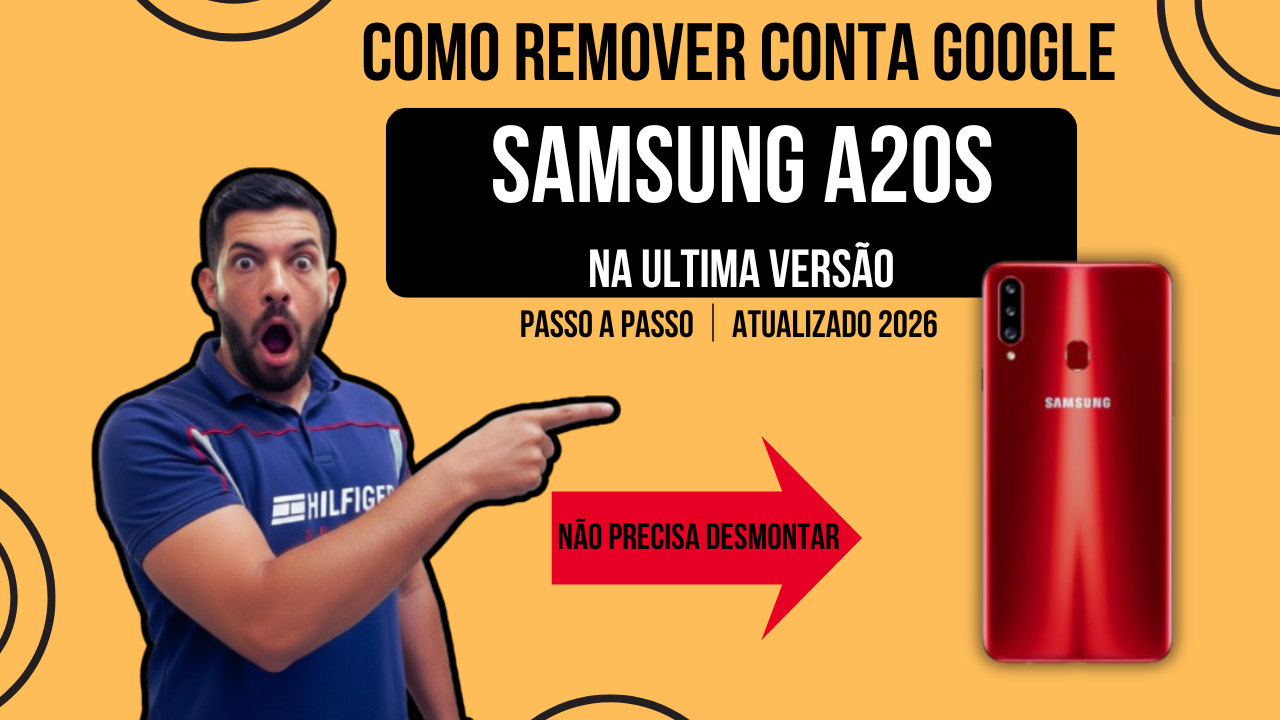 remover conta google samsung a20s, remover frp samsung a20s, bypass frp samsung a20s 2026, tirar conta google a20s sem desmontar, desbloquear samsung a20s atualizado, frp samsung a20s novo método, hard reset samsung a20s, ig celular, higão na área, manutenção de celular, ganhar dinheiro com desbloqueio,