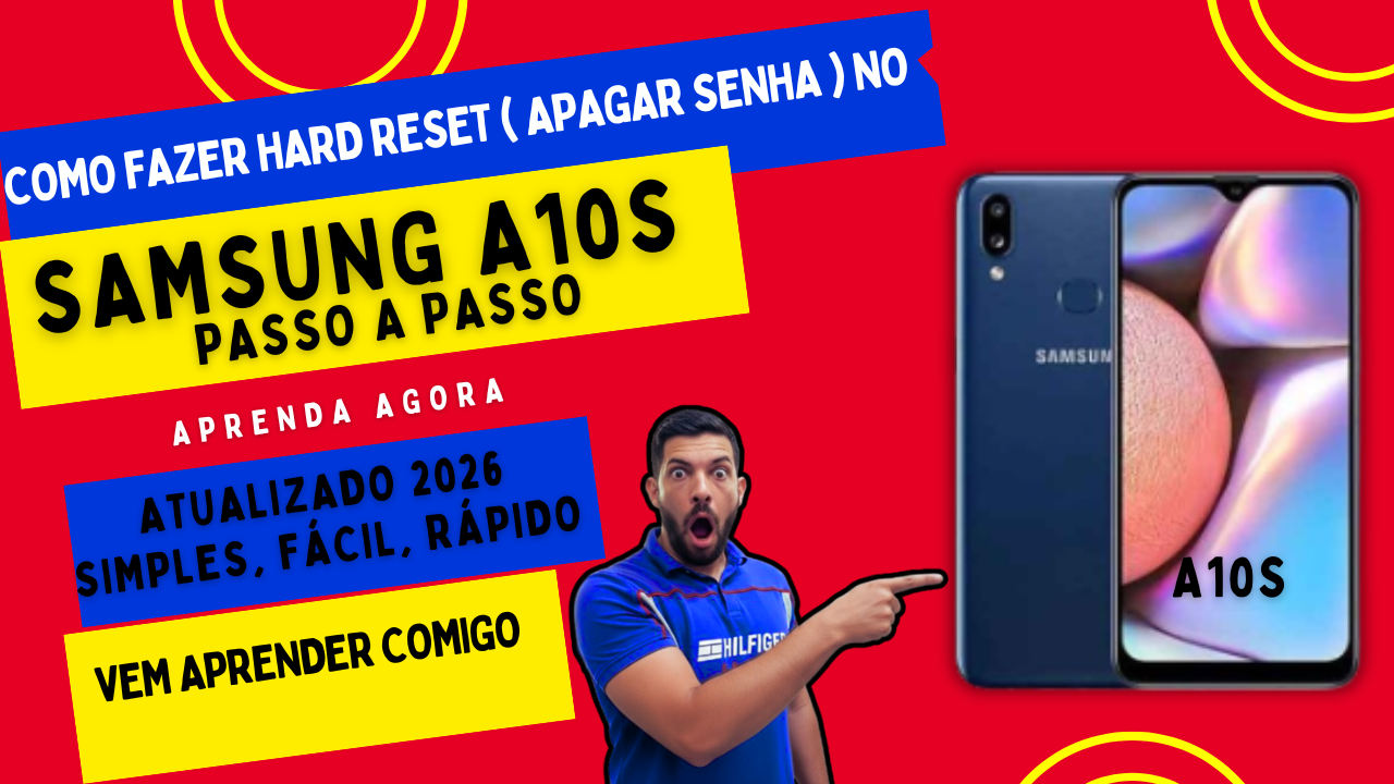 📱 Como Fazer Hard Reset no Samsung A10s | Formatar e Restaurar de Fábrica