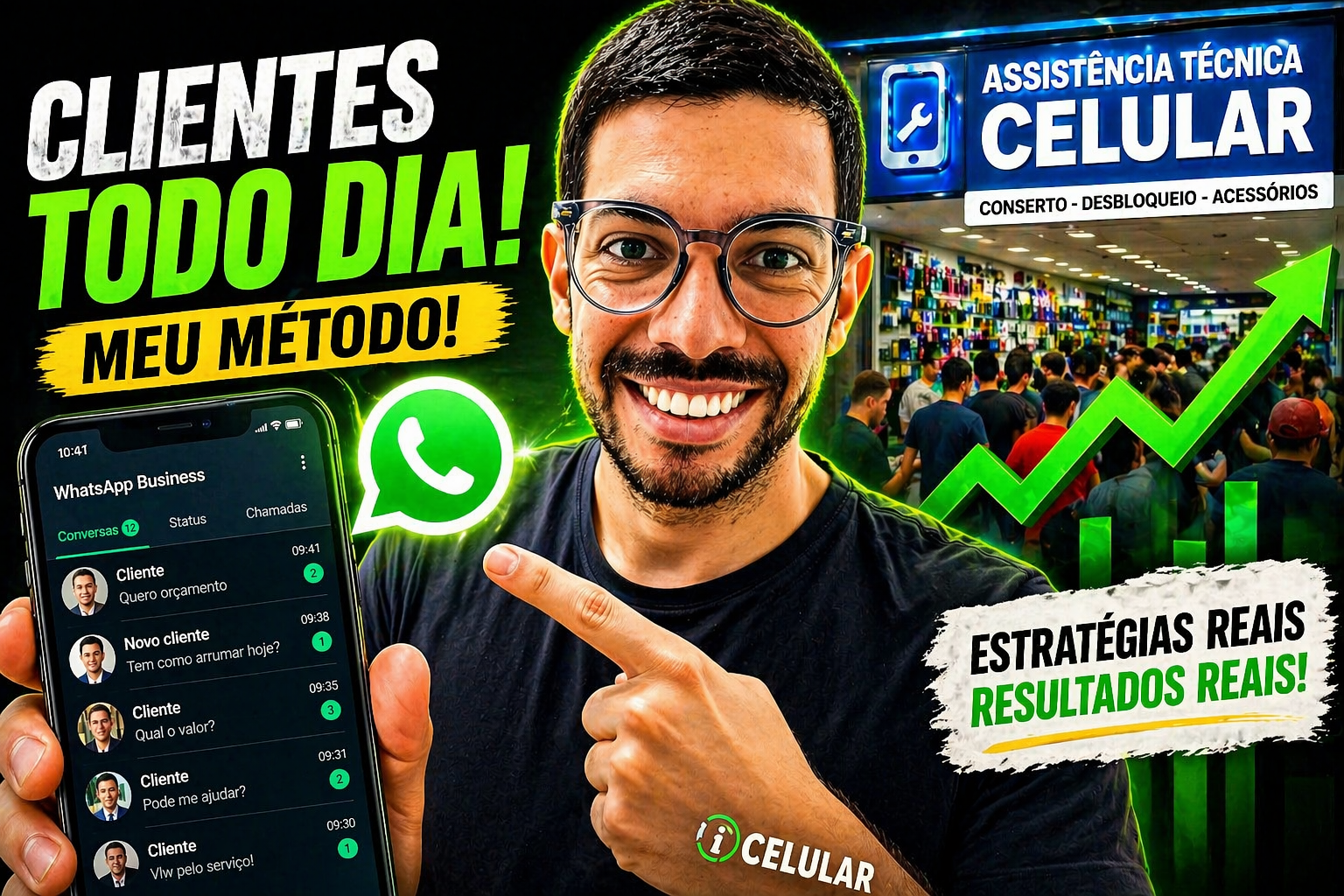 Como tenho muito serviço e cliente na minha loja de celular