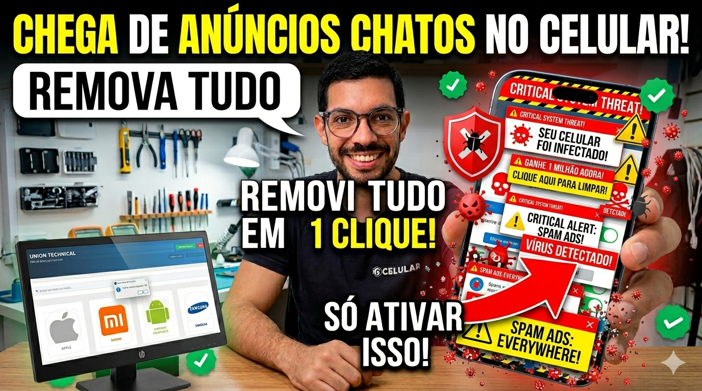 Como Remover VÍRUS e PROPAGANDAS do Celular com 1 CLIQUE! (Qualquer Modelo)