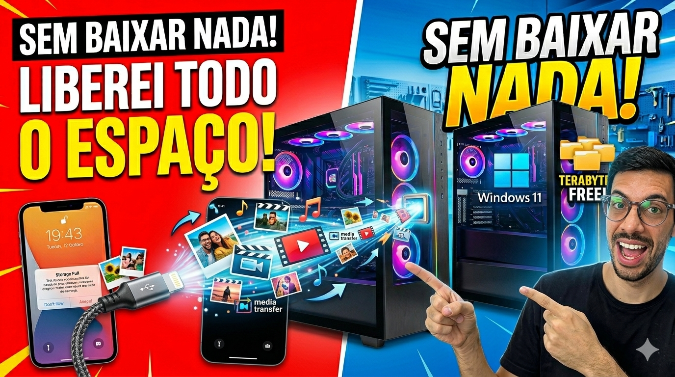 transferir fotos e video do iphone para o computador windows