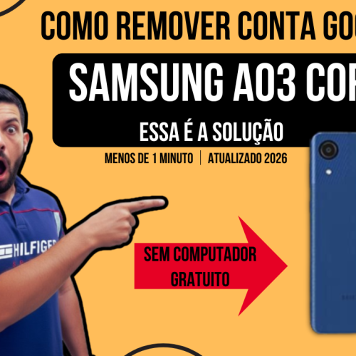 Como Remover a Conta Google do Samsung A03 Core