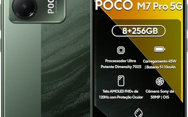 Xiaomi Smartphone POCO M7 Pro 5G 256GB 6% off na Amazon