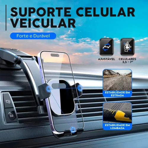 o melhor suporte de celular para carro 1