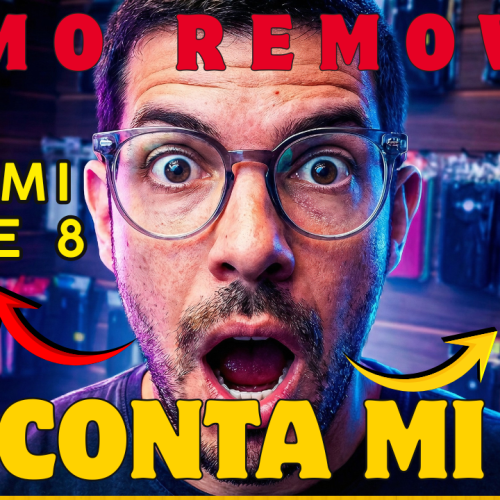 remover conta mi xiaomi note 8