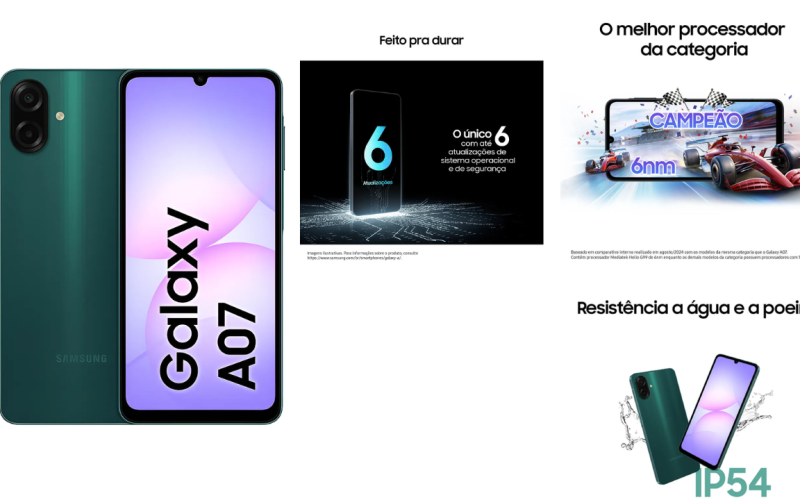 samsung a07 celular potente e barato da samsung 